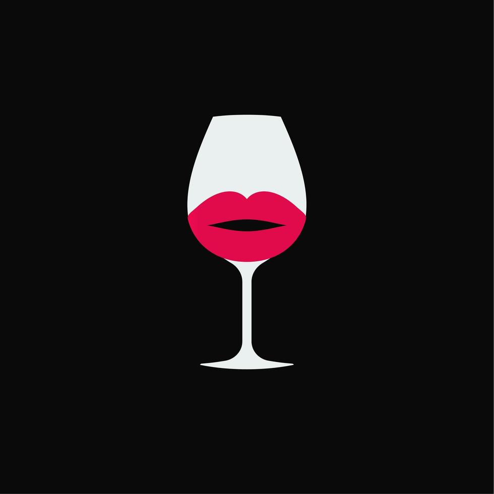 Wine logo goblet concept for wine tasting competitions and wine cellar logotype concept. Simple design for easy configure. Stylish icon for wine. Vector emblem