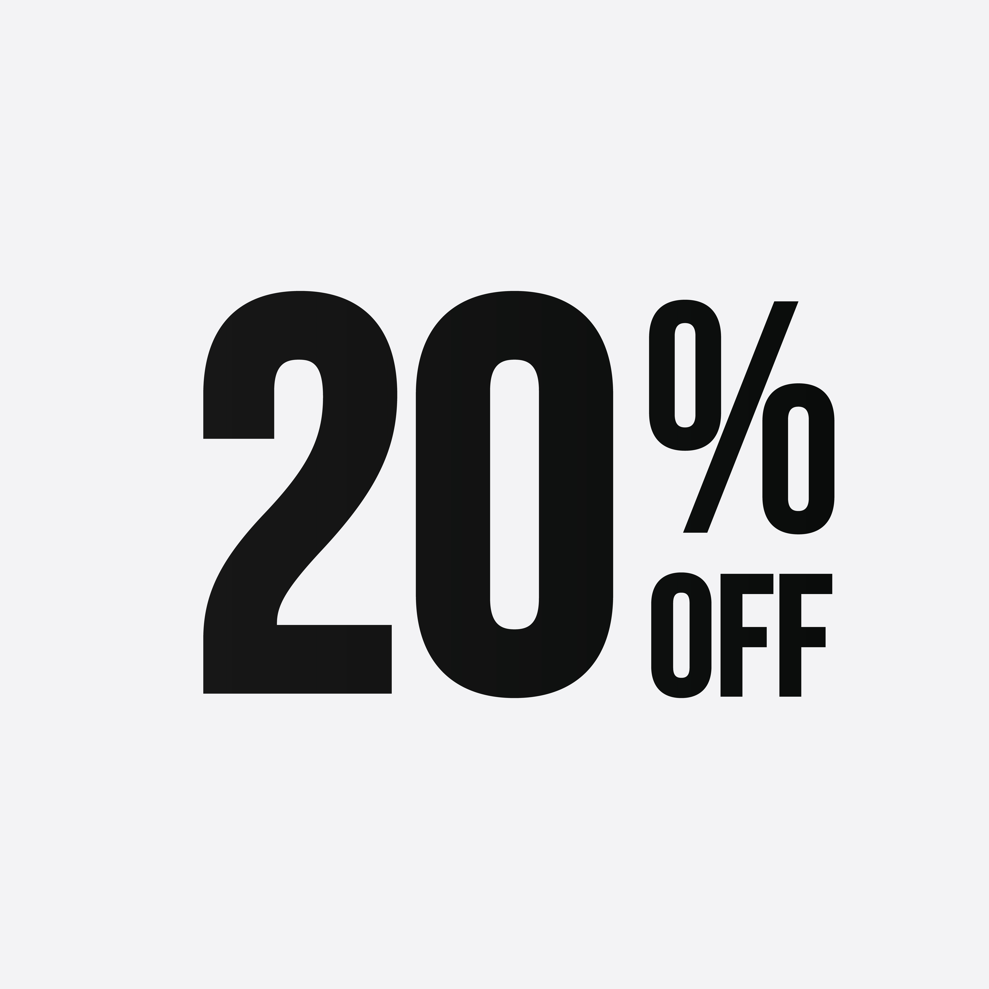 Golden 20 Percent Off Flat Cartoon Style Vector Logo Concept 20 sale-20-percent-off-design-discount-20-percent-off-number-20-20-off