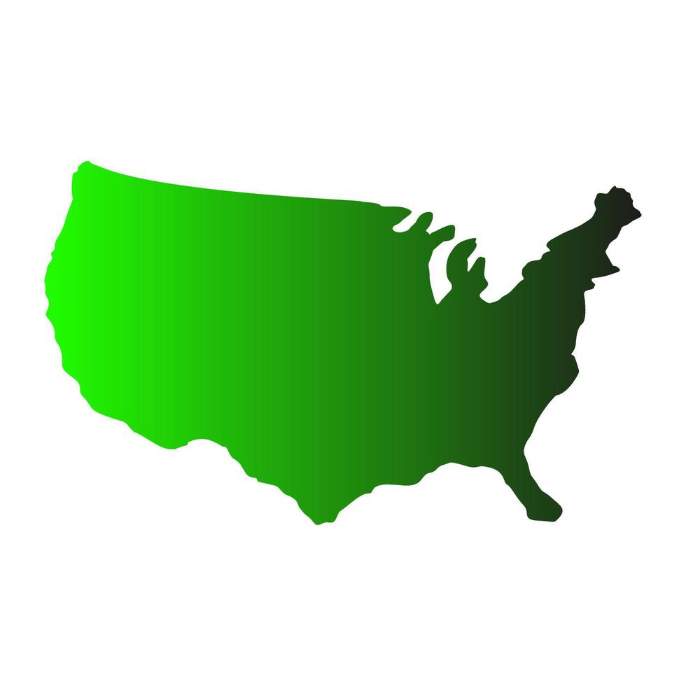 United states map on white background vector