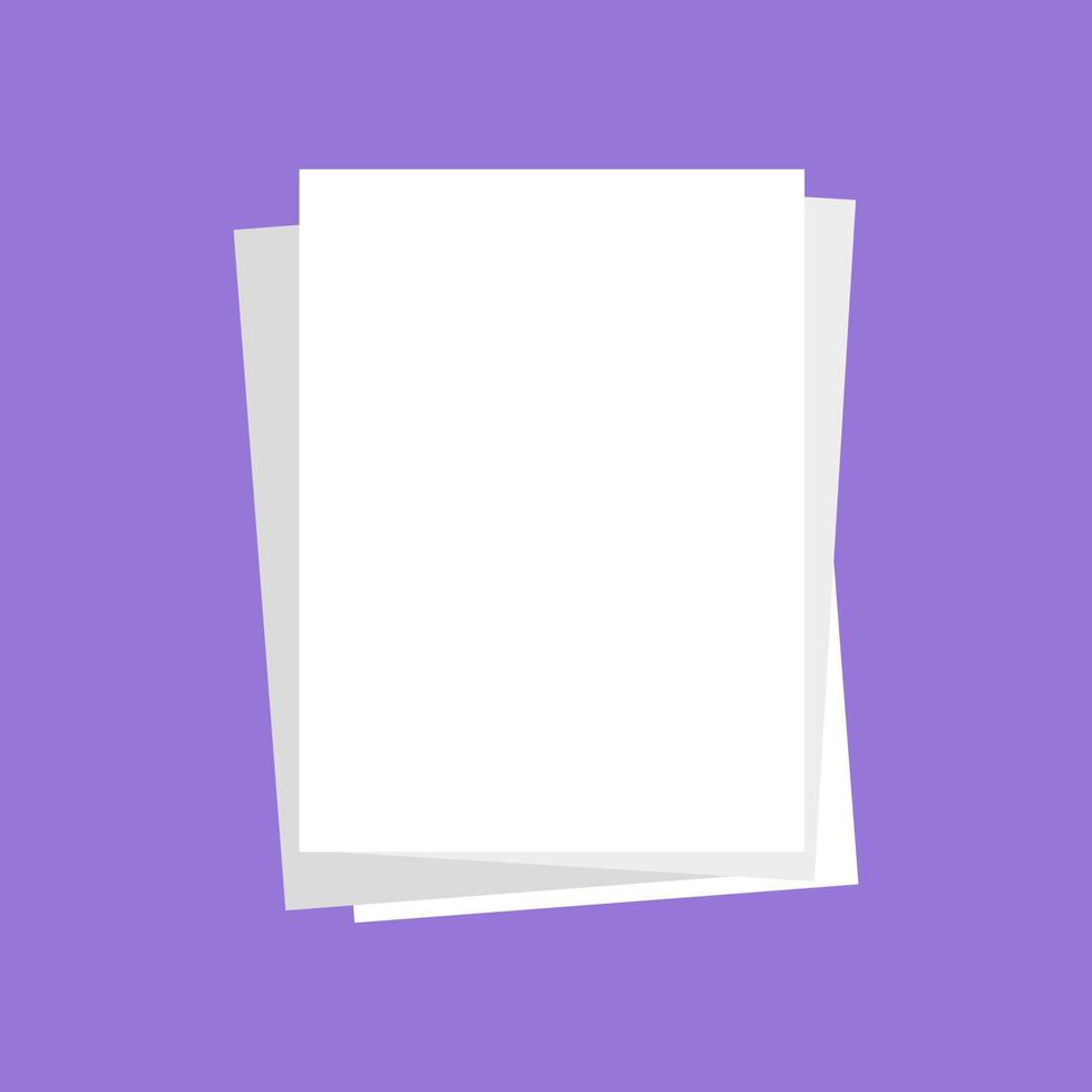 Illustrated sheet on white background vector