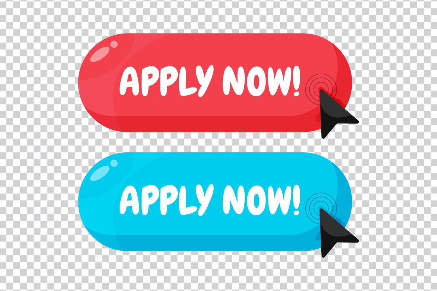 Apply now buttons icon on blank background vector