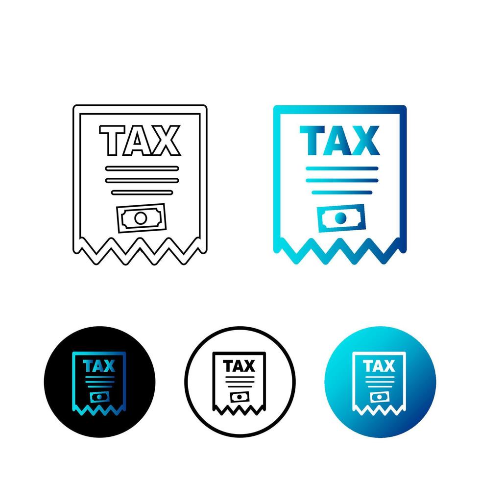 Abstract Tax Icon Illustration vector