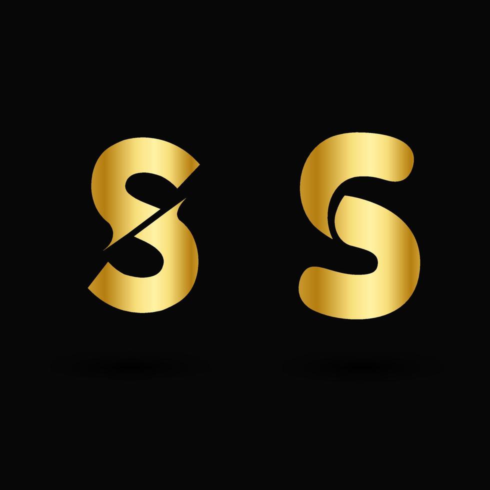 Vector Luxury Letter S Typography
