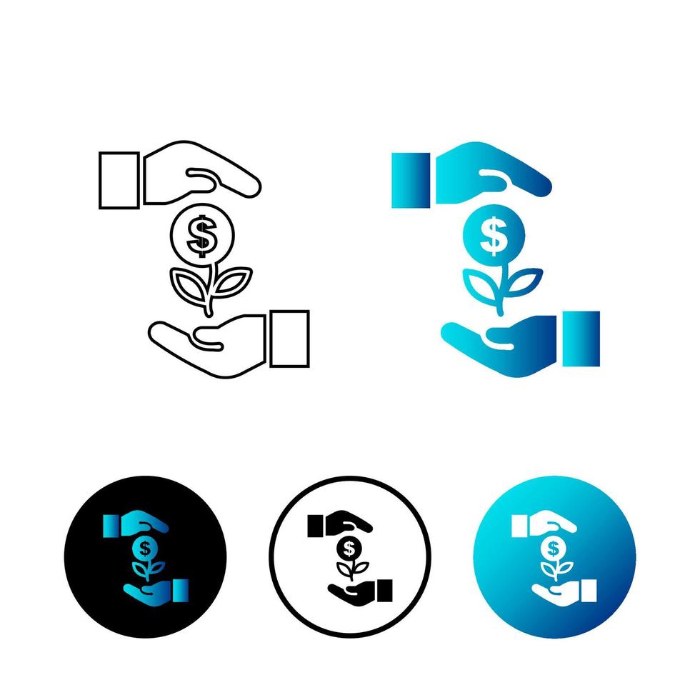 Abstract Sponsorship Icon Illustration vector