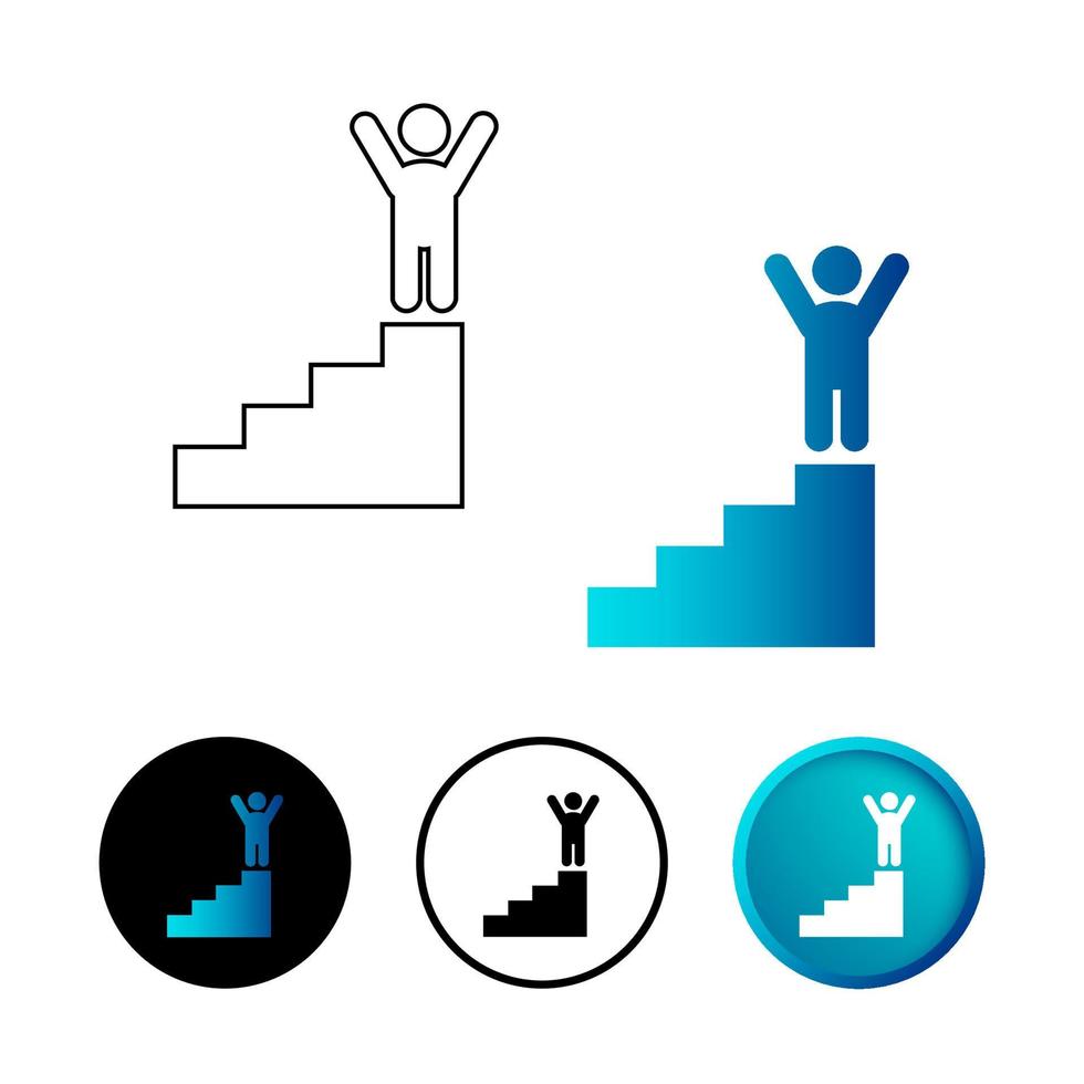 Abstract Career Icon Illustration vector
