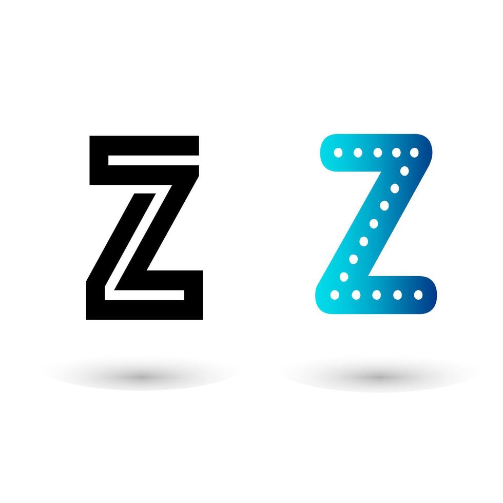 Decorative Letter Z Alphabet Illustration vector