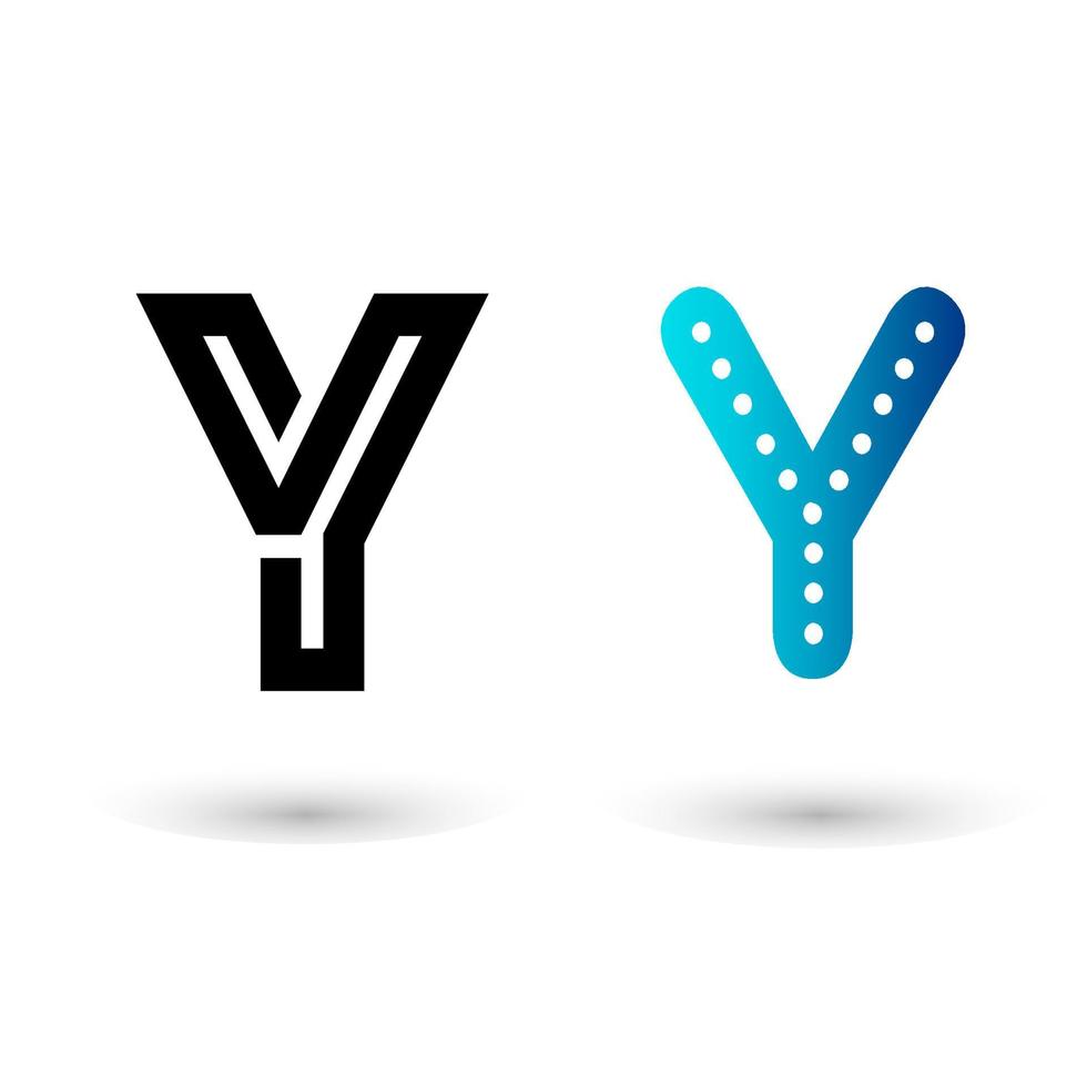 Decorative Letter Y Alphabet Illustration vector