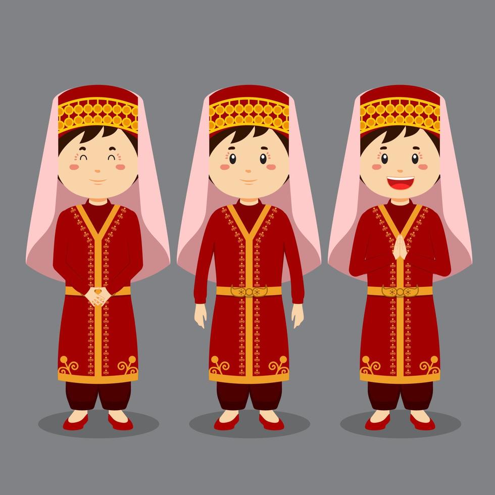 Turks Character with Various Expression vector