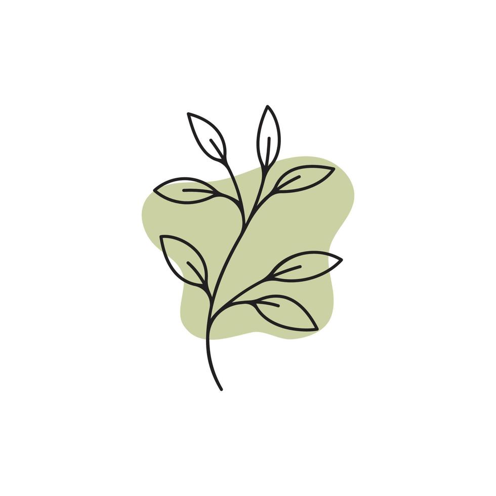 Beauty florist vector icon design