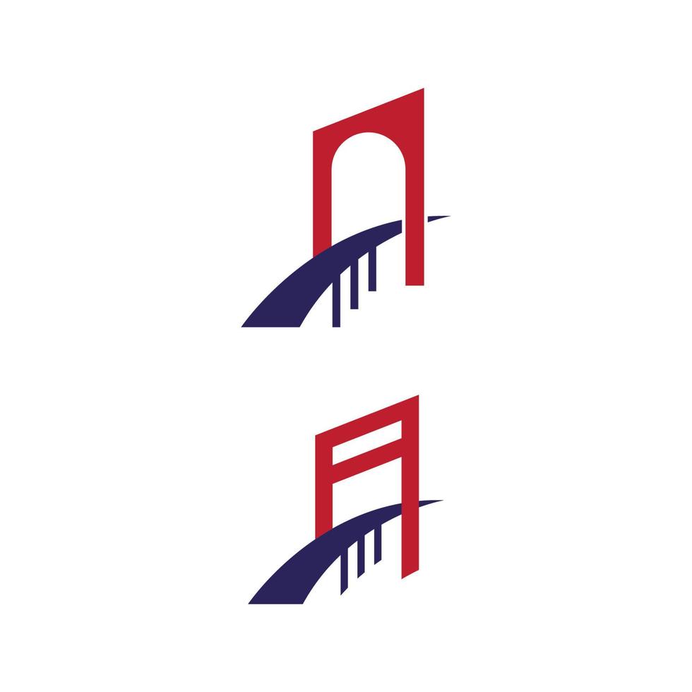 Bridge vector icon illustration
