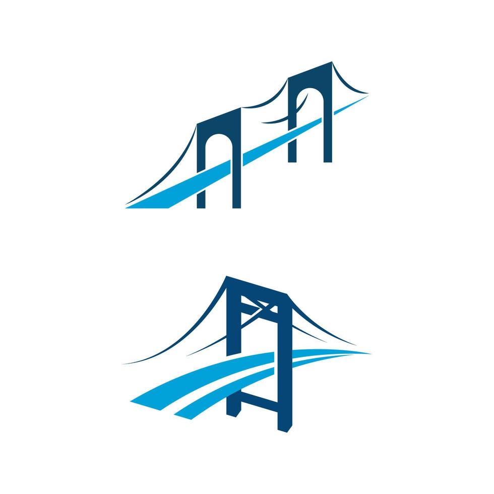 Ilustración de icono de vector de puente