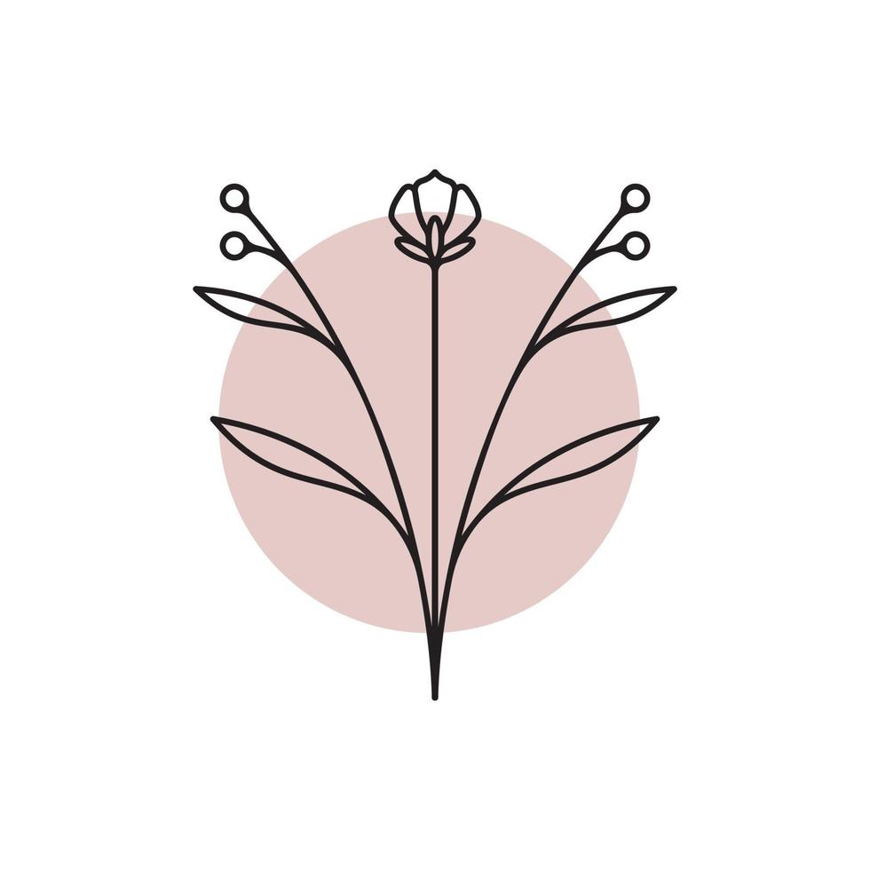 Beauty florist vector icon design