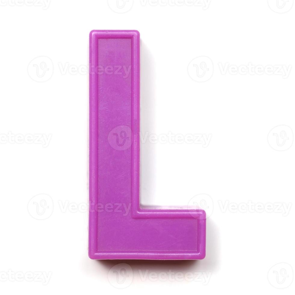 Magnetic uppercase letter L photo