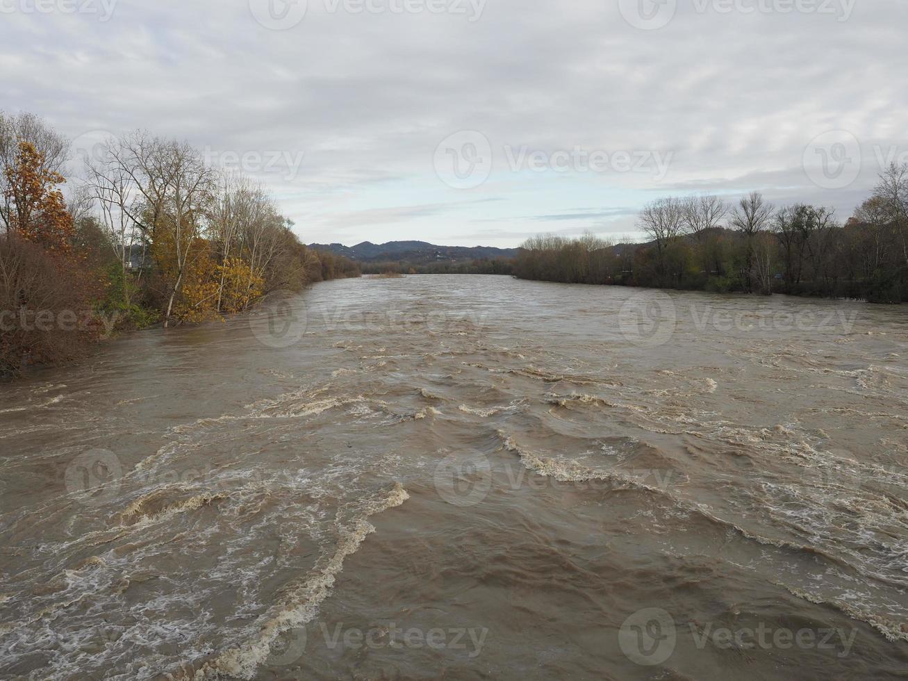 Large river flood photo