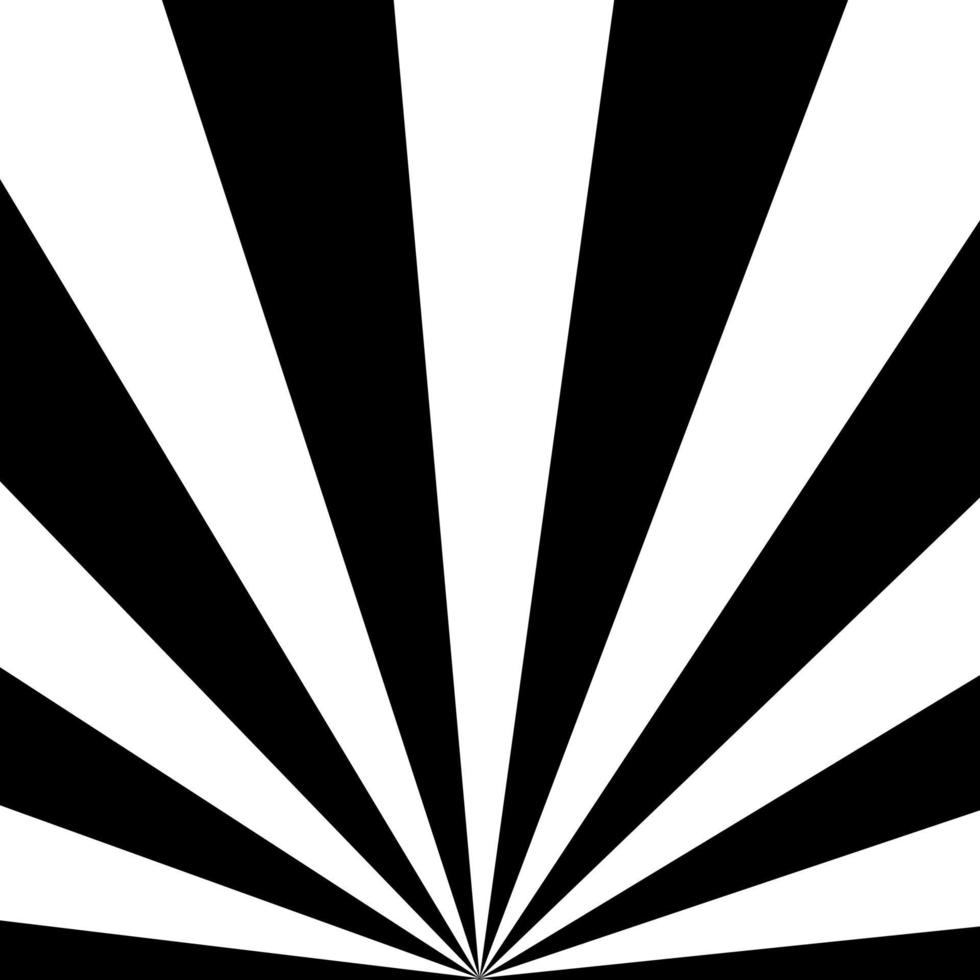 fondo cómico sunburst en blanco y negro vector