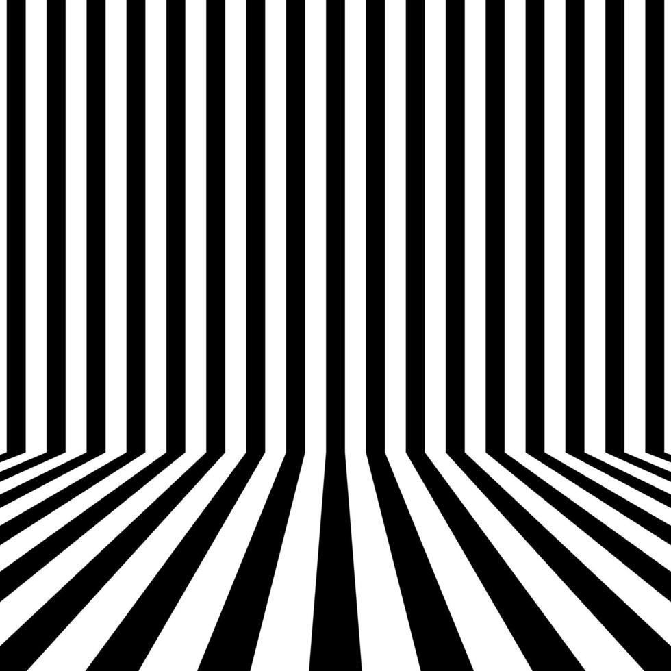 Alternating white and black stripes background vector