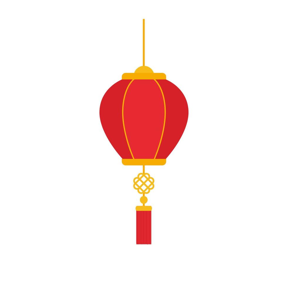 red round chinese lantern element for decoration for Chinese New Year vector