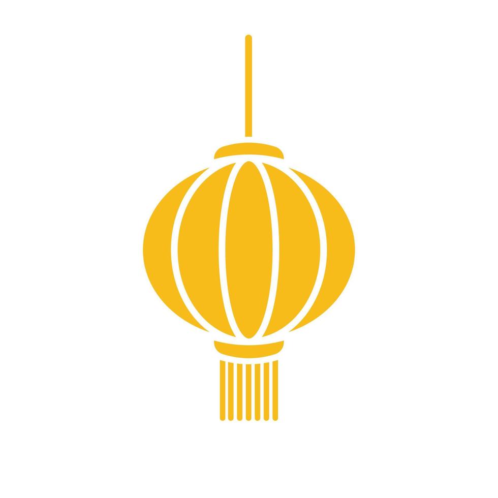 Golden lantern pattern. chinese lantern silhouette for decoration for Chinese New Year vector