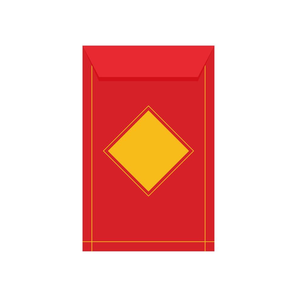 Red envelope for Chinese yuan to give as a gift to children during the Chinese New Year vector