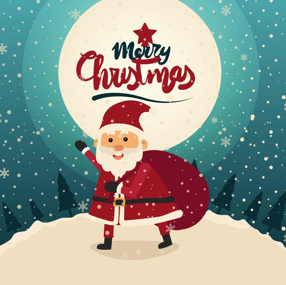 Merry Christmas cartoon cute illustration. 4154380 Vector Art at Vecteezy