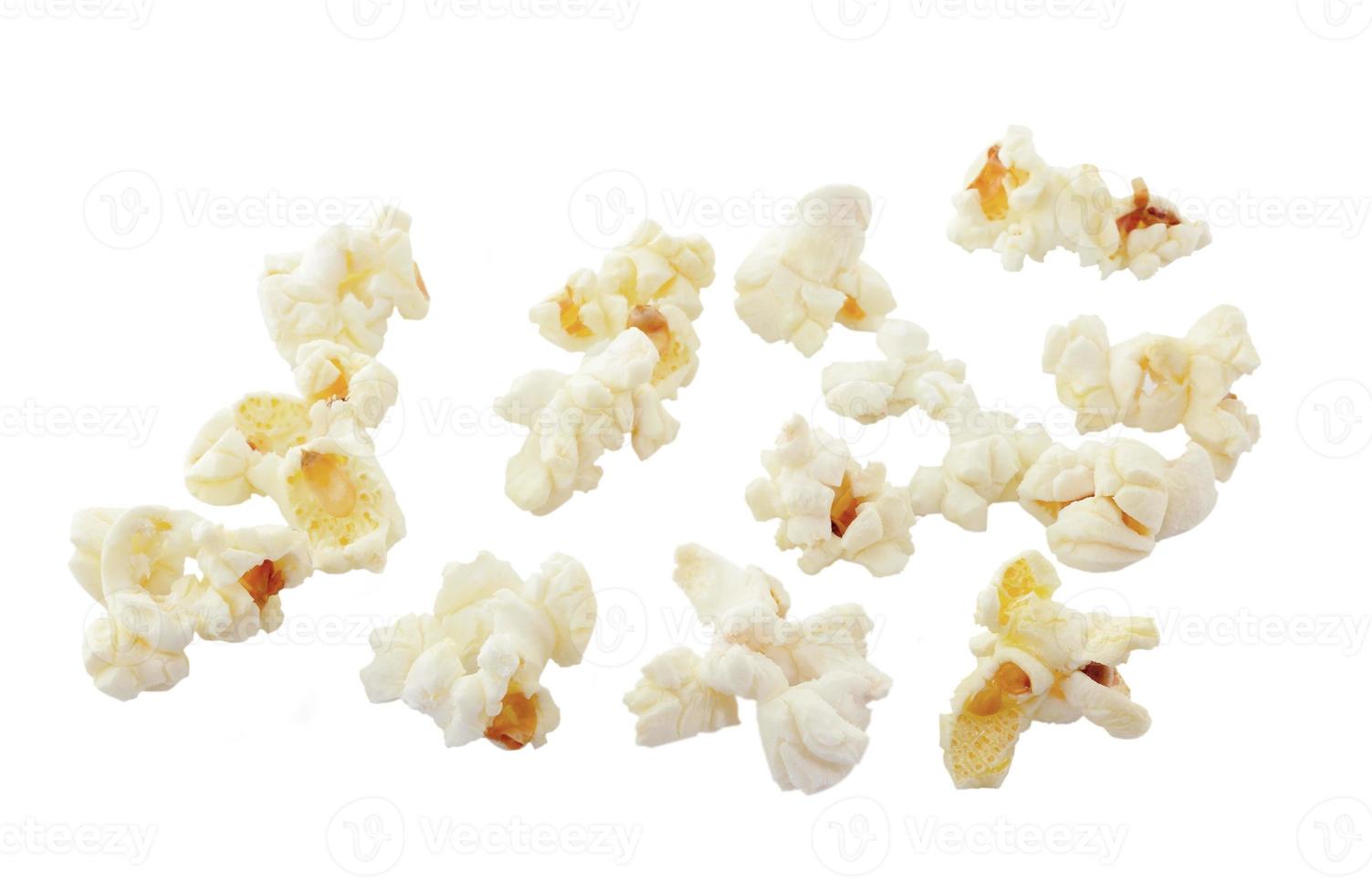 Pop Corn isolated on white background photo