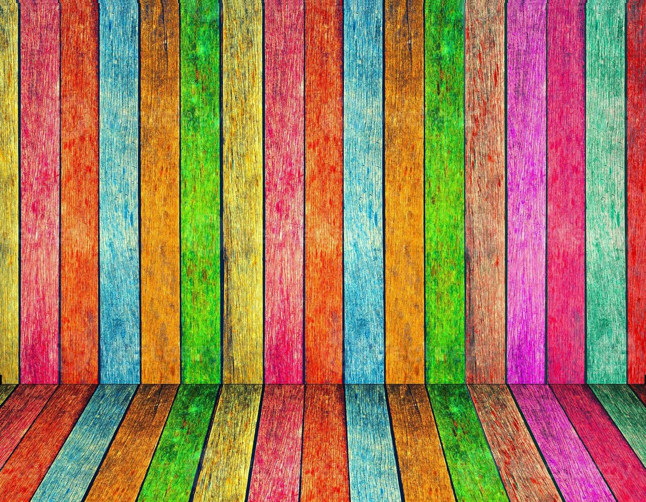 Colorful wood texture background photo