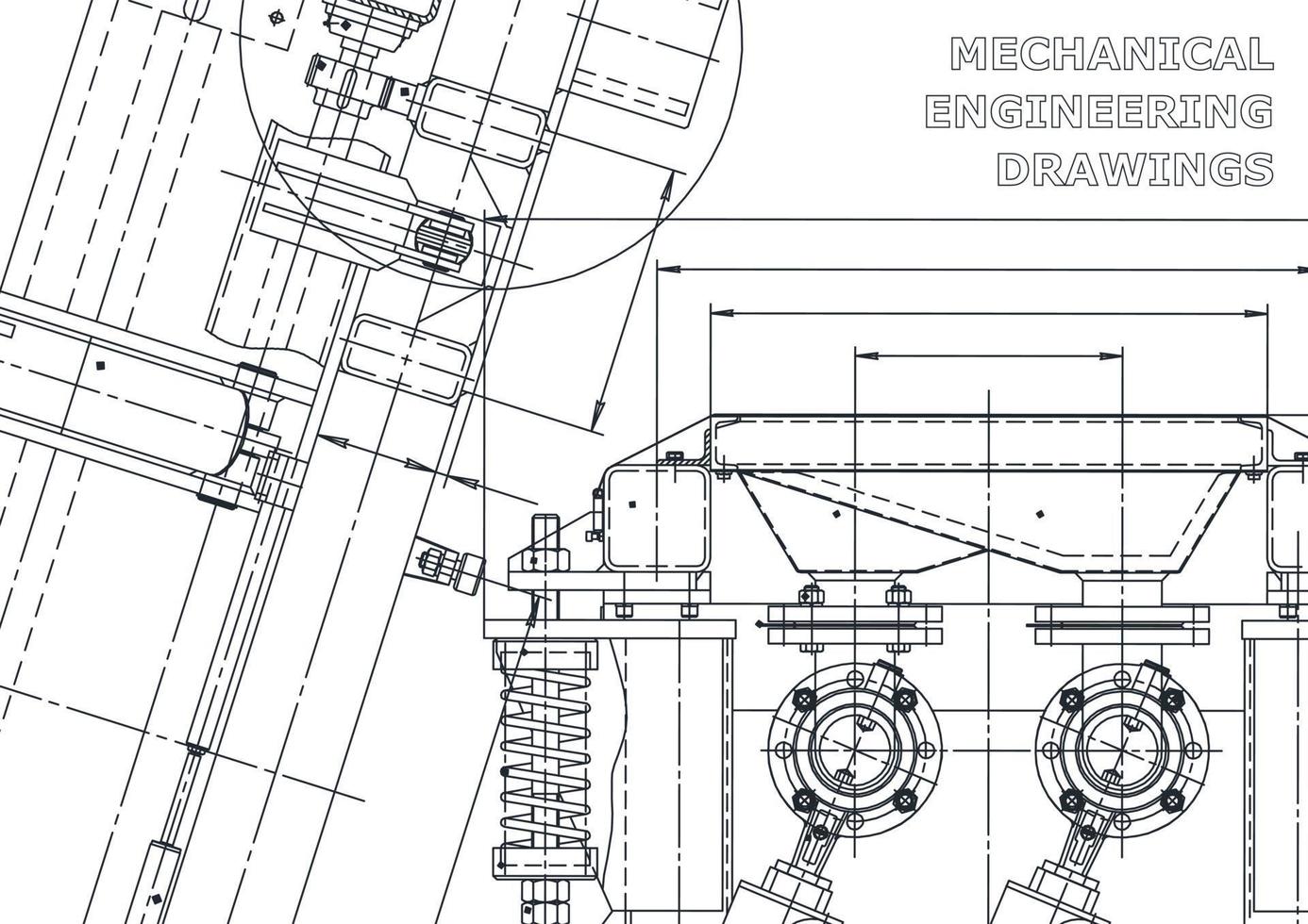 Cover. Vector engineering drawings. Mechanical instrument making. Technical abstract backgrounds. Technical illustration