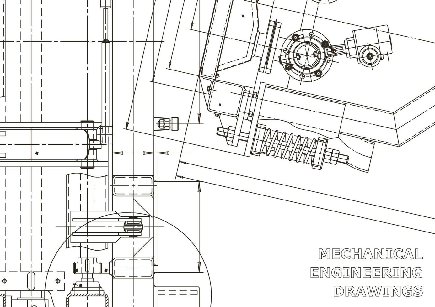 cubrir. dibujos de ingeniería de vectores. fabricación de instrumentos mecánicos. antecedentes técnicos abstractos. ilustracion tecnica vector