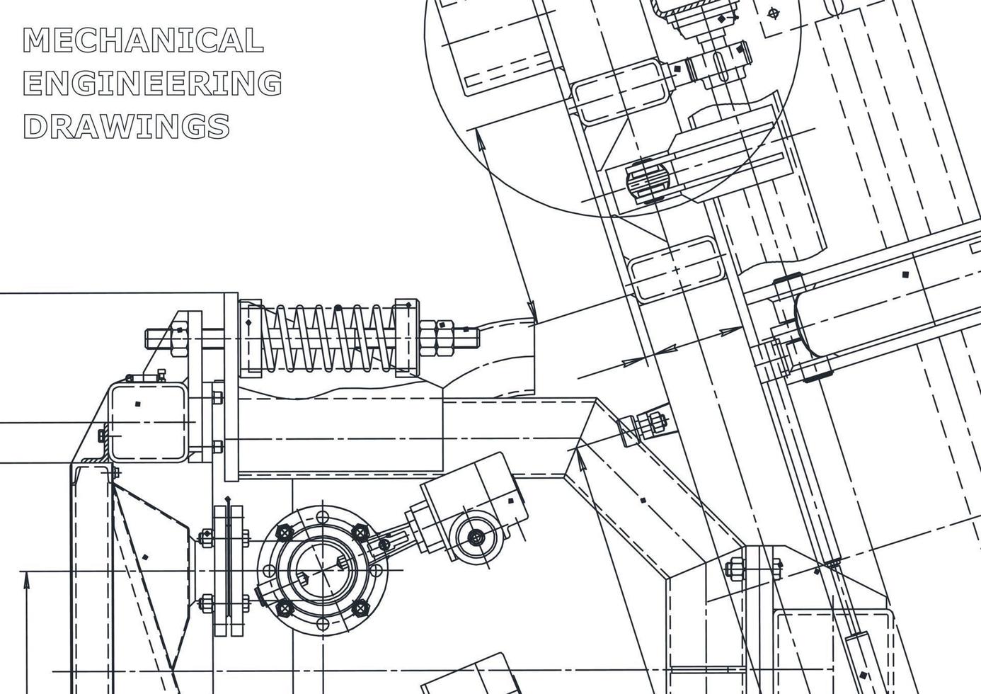 Cover. Vector engineering drawings. Mechanical instrument making. Technical abstract backgrounds. Technical illustration