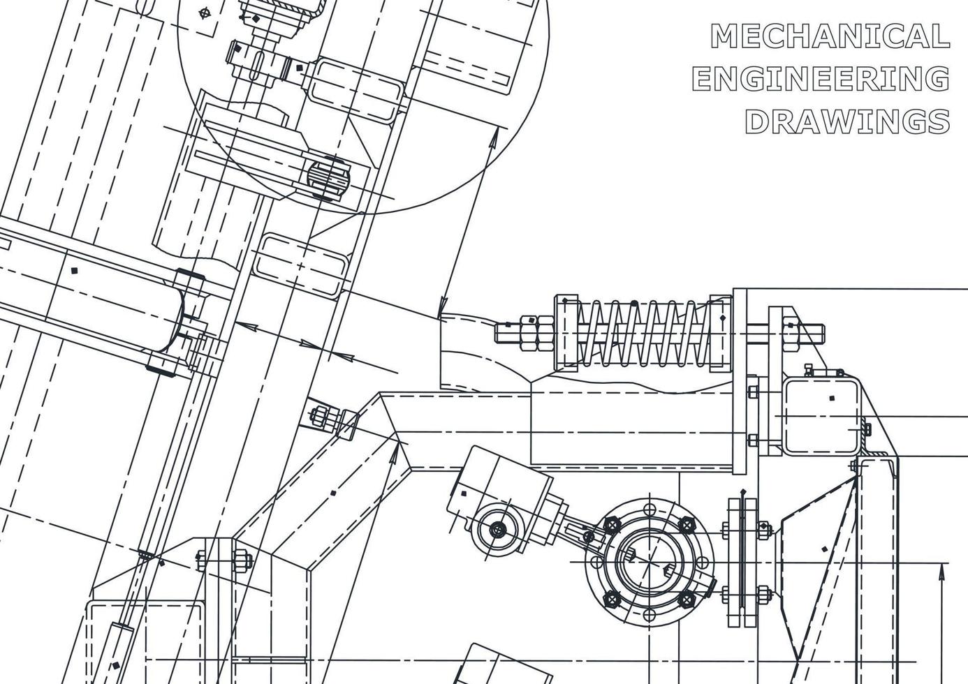 cubrir. dibujos de ingeniería de vectores. fabricación de instrumentos mecánicos. antecedentes técnicos abstractos. ilustracion tecnica vector