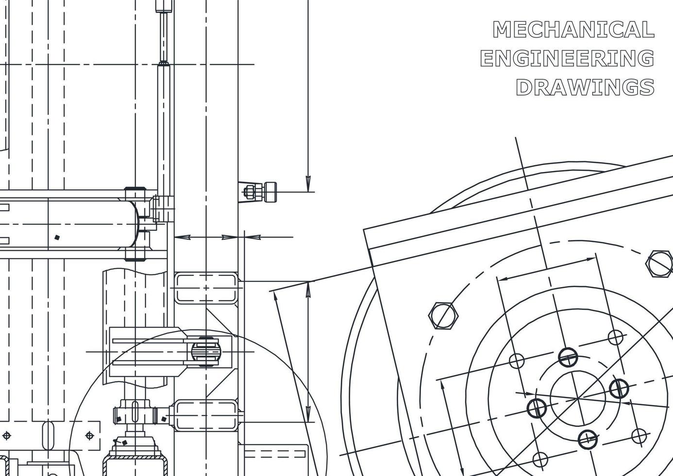 Cover. Vector engineering drawings. Mechanical instrument making. Technical abstract backgrounds. Technical illustration