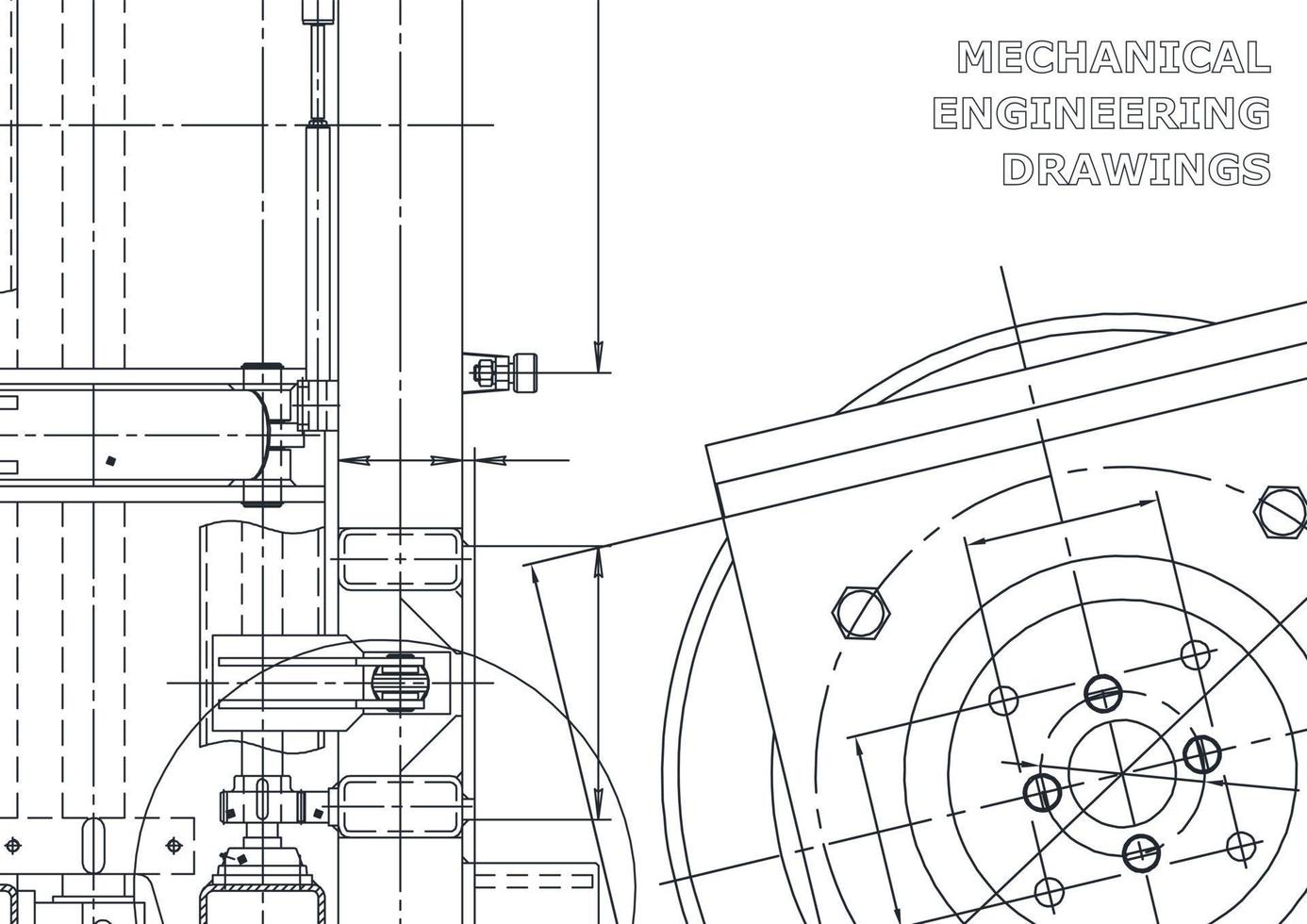 cubrir. dibujos de ingeniería de vectores. fabricación de instrumentos mecánicos. antecedentes técnicos abstractos. ilustracion tecnica vector