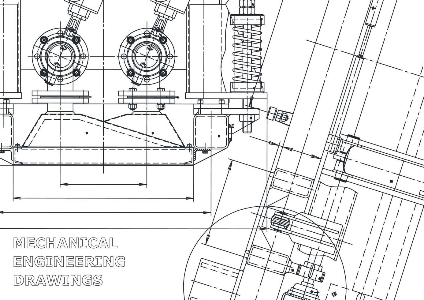 cubrir. dibujos de ingeniería de vectores. fabricación de instrumentos mecánicos. antecedentes técnicos abstractos. ilustracion tecnica vector