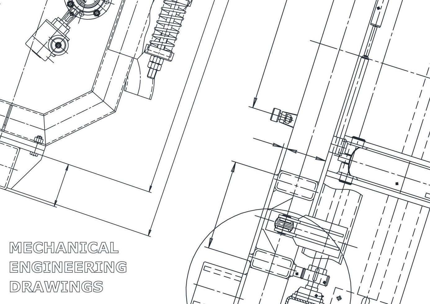 Cover. Vector engineering drawings. Mechanical instrument making. Technical abstract backgrounds. Technical illustration