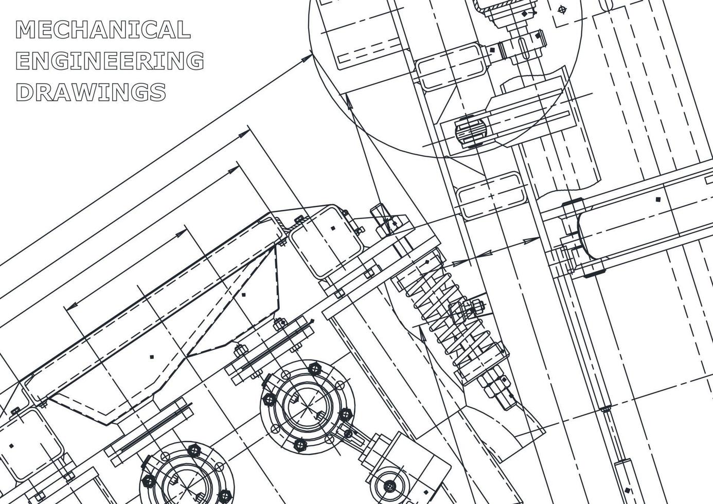 Cover. Vector engineering drawings. Mechanical instrument making. Technical abstract backgrounds. Technical illustration