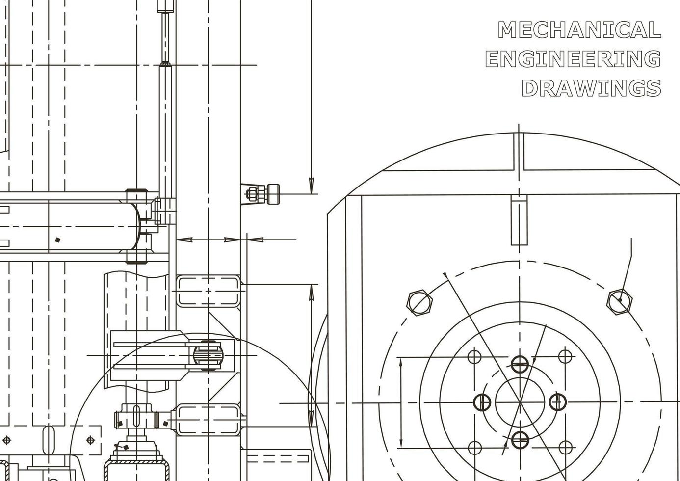 Cover. Vector engineering drawings. Mechanical instrument making. Technical abstract backgrounds. Technical illustration