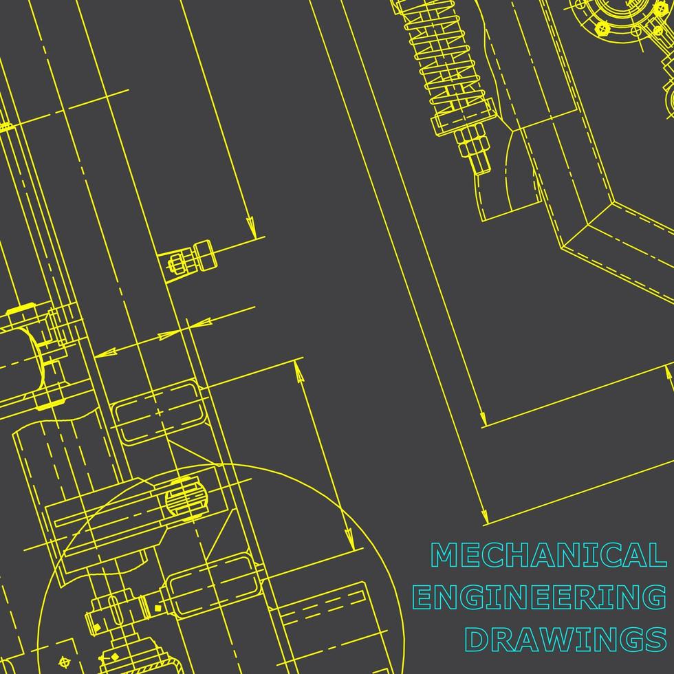 Computer aided design systems. Machine-building industry. Corporate Identity vector