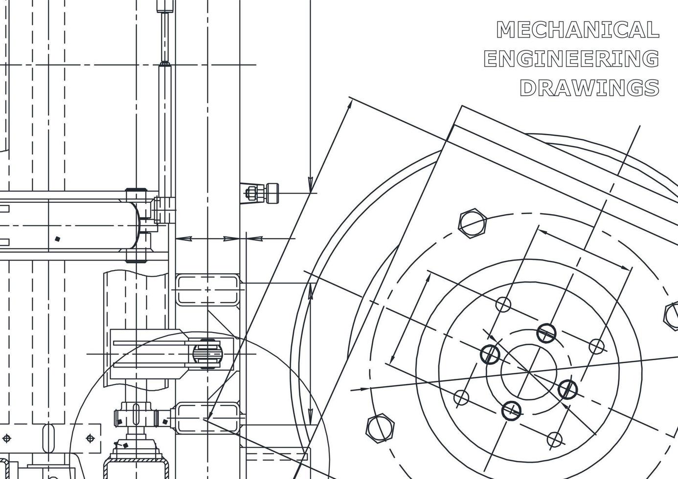 Cover. Vector engineering drawings. Mechanical instrument making. Technical abstract backgrounds. Technical illustration