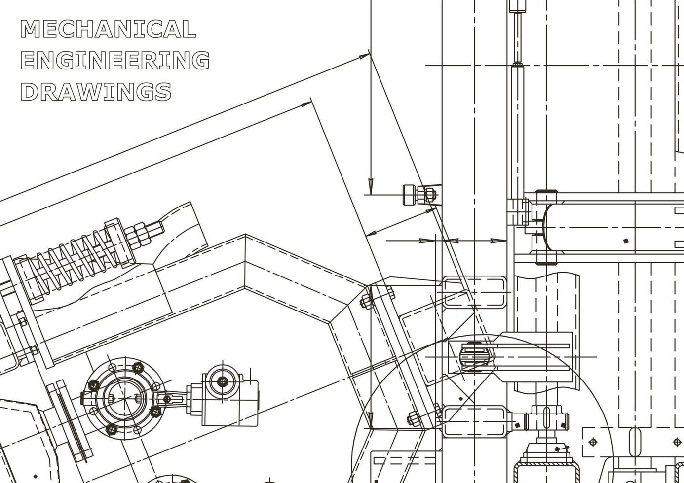 Cover. Vector engineering drawings. Mechanical instrument making. Technical abstract backgrounds. Technical illustration