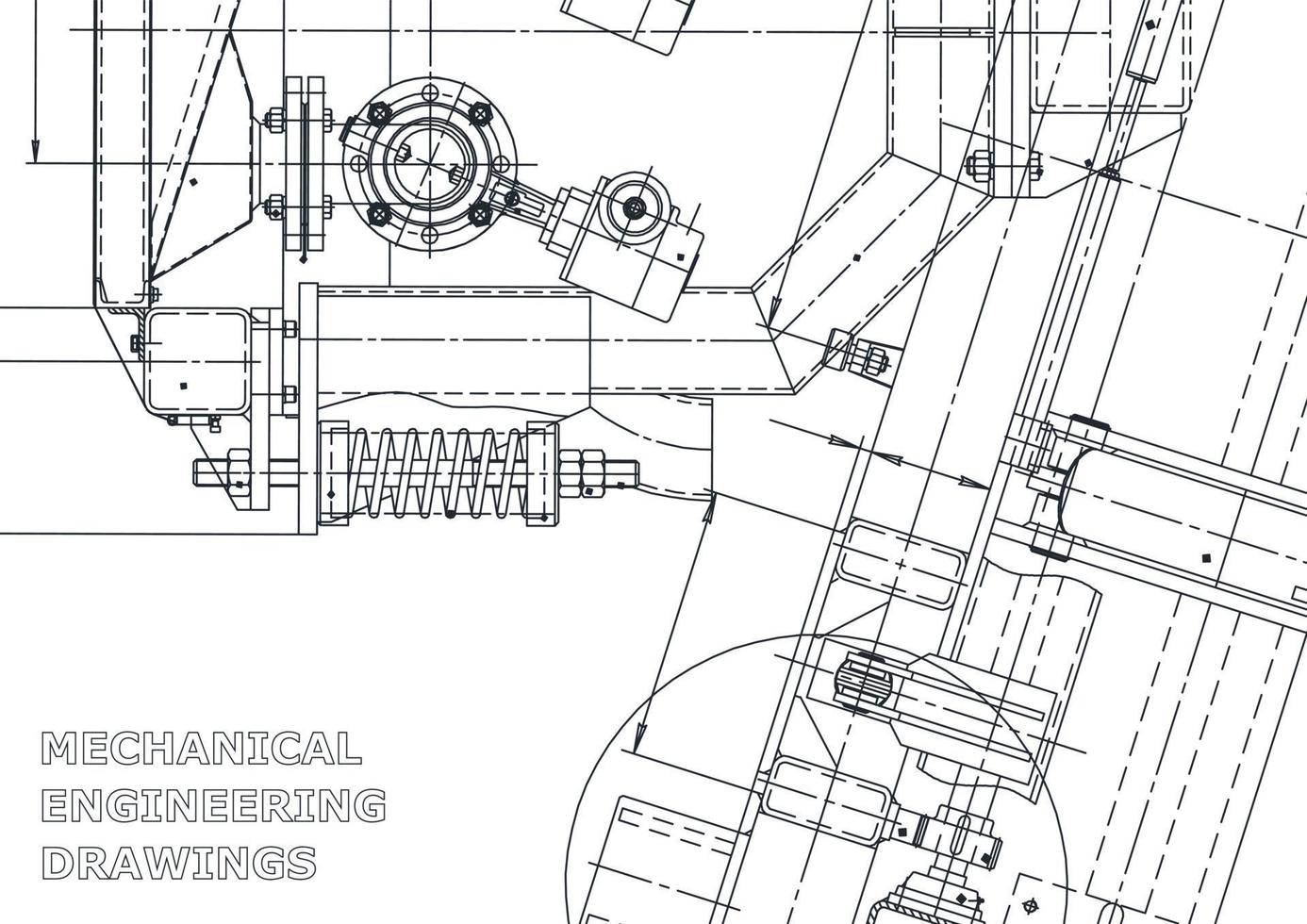 Cover. Vector engineering drawings. Mechanical instrument making. Technical abstract backgrounds. Technical illustration