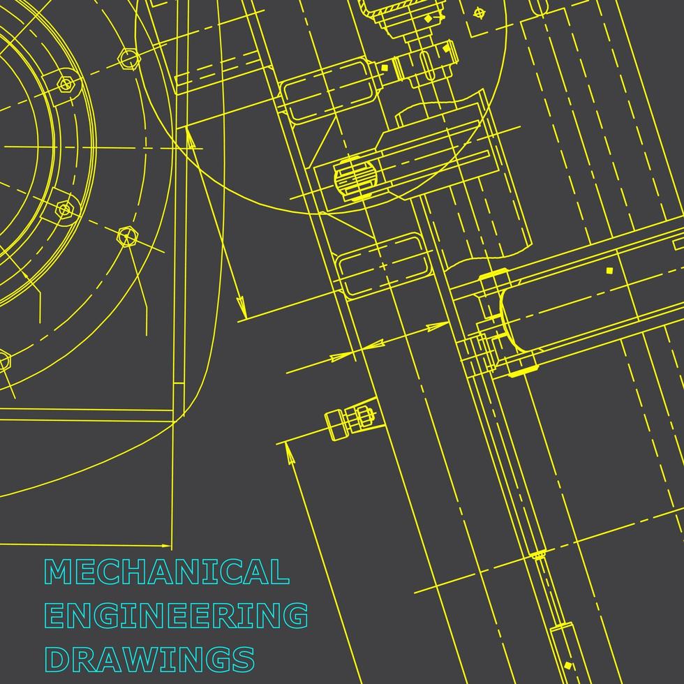 Computer aided design systems. Machine-building industry. Corporate Identity vector