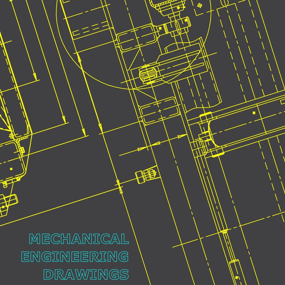 Computer aided design systems. Machine-building industry. Corporate Identity vector