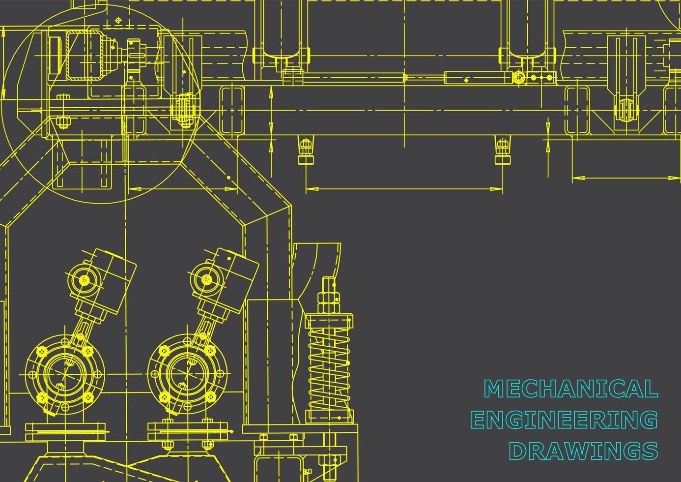 plano, bosquejo. Ilustración de ingeniería vectorial. portada, volante, pancarta, fondo vector