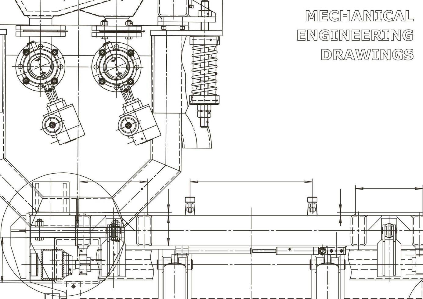 cubrir. dibujos de ingeniería de vectores. fabricación de instrumentos mecánicos. antecedentes técnicos abstractos. ilustracion tecnica vector