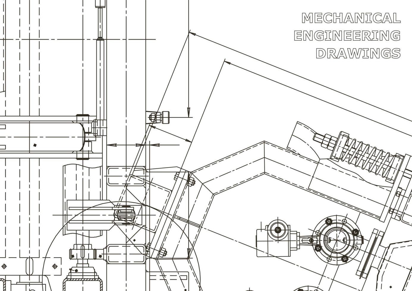 Cover. Vector engineering drawings. Mechanical instrument making. Technical abstract backgrounds. Technical illustration