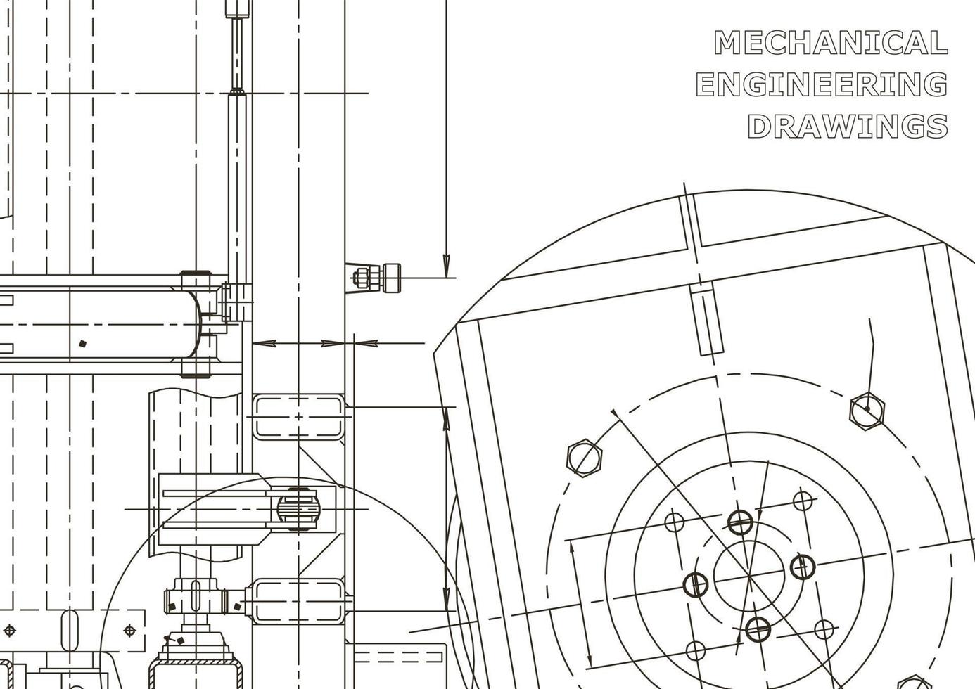 Cover. Vector engineering drawings. Mechanical instrument making. Technical abstract backgrounds. Technical illustration