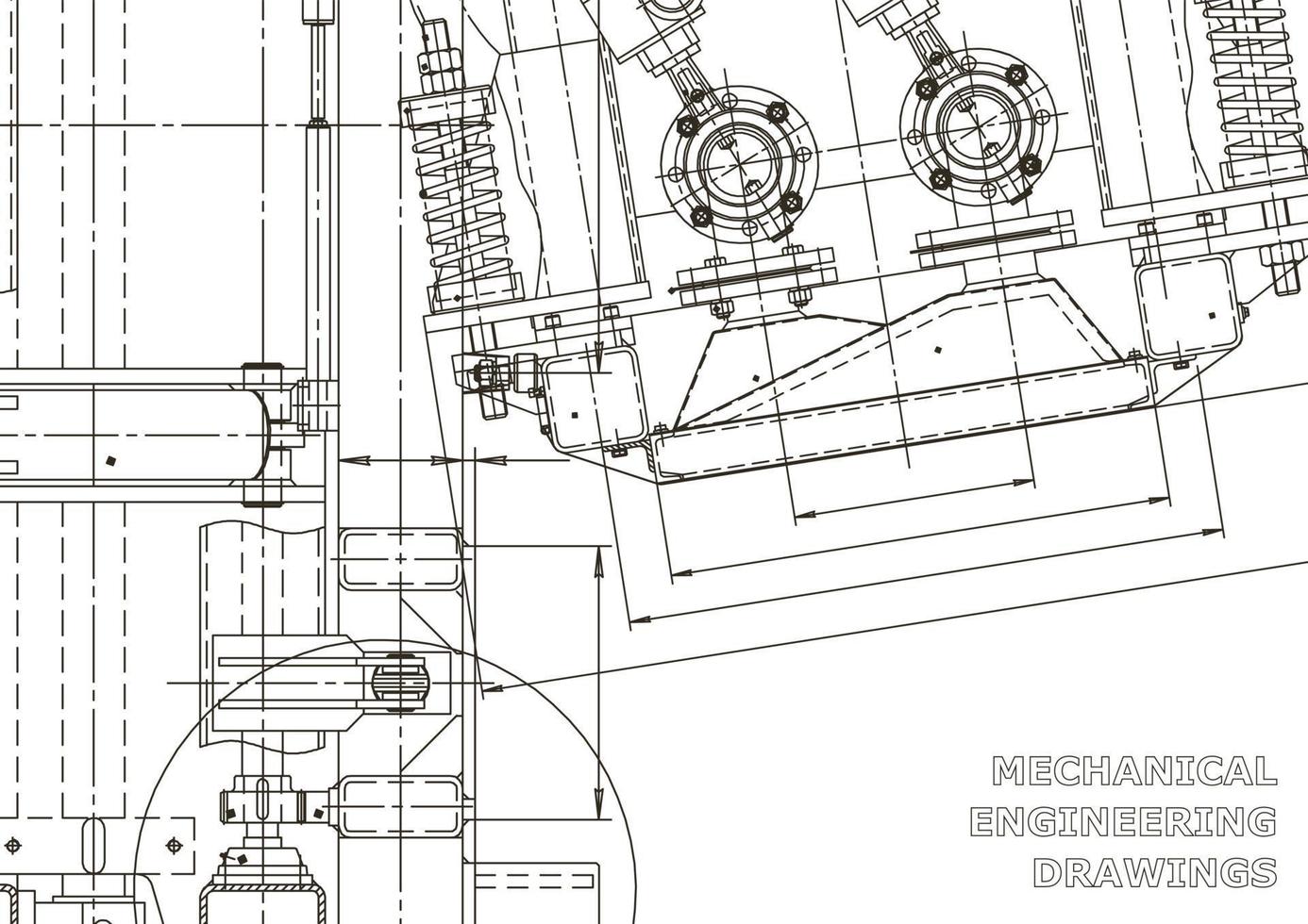 cubrir. dibujos de ingeniería de vectores. fabricación de instrumentos mecánicos. antecedentes técnicos abstractos. ilustracion tecnica vector