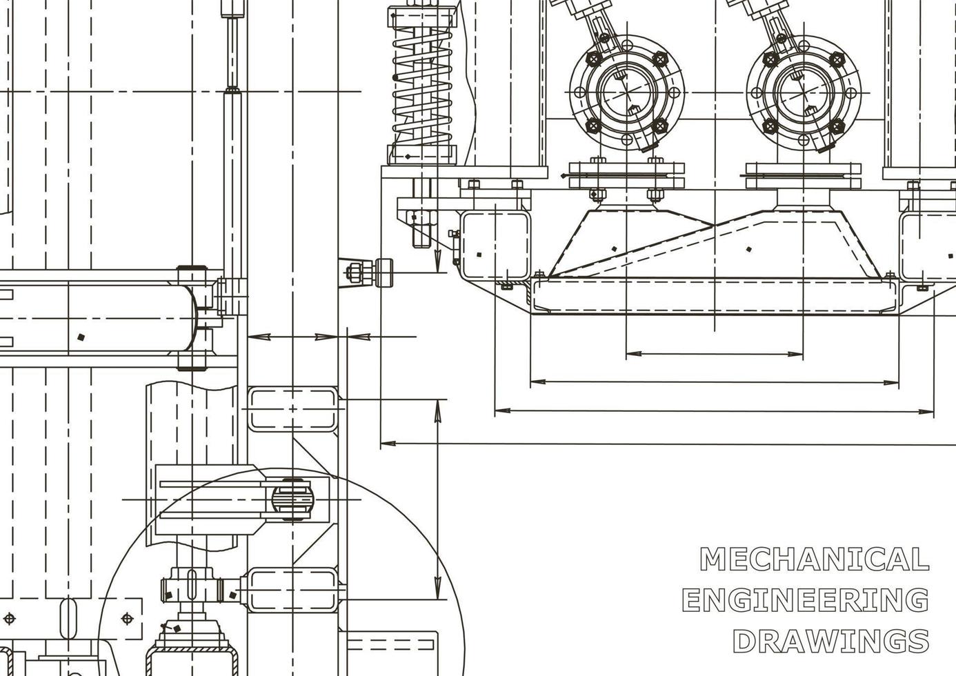 Cover. Vector engineering drawings. Mechanical instrument making. Technical abstract backgrounds. Technical illustration