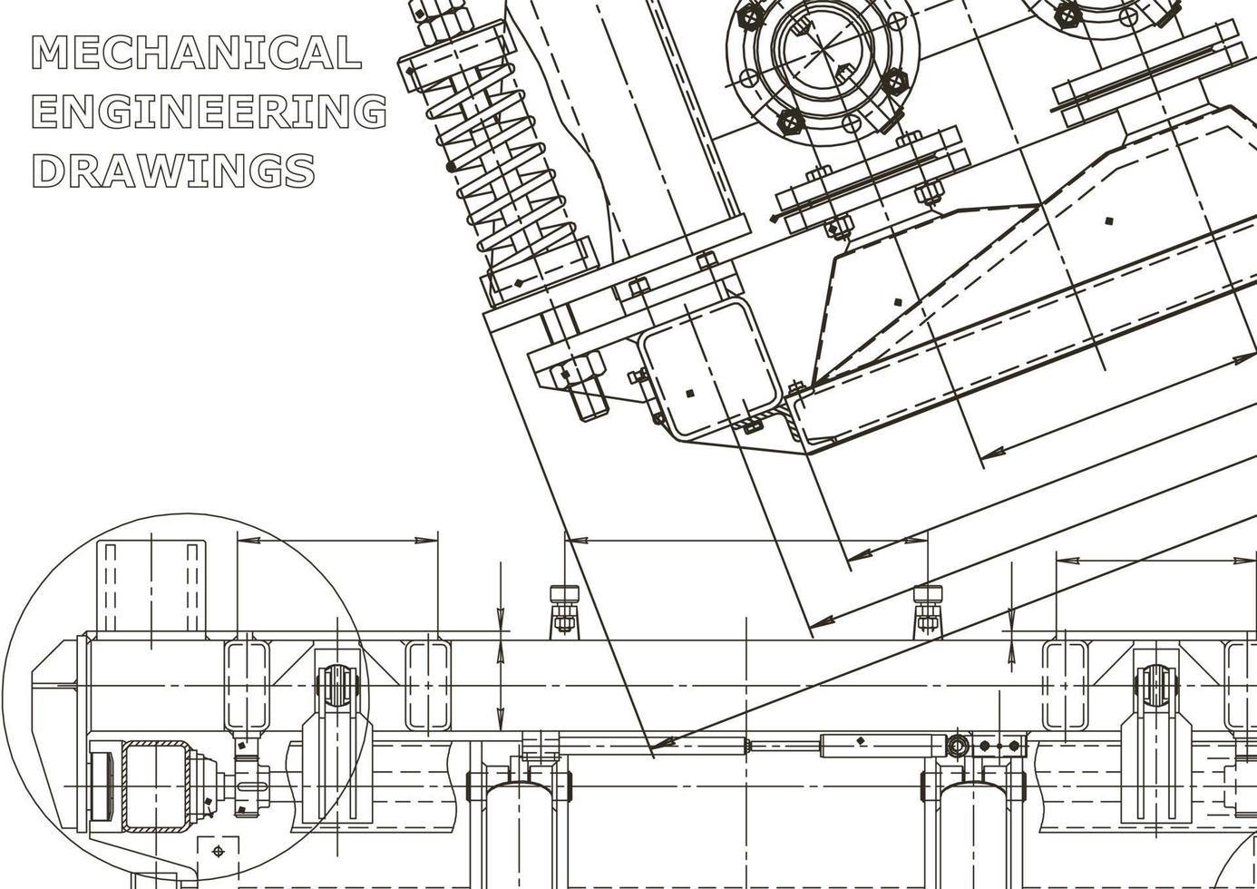 cubrir. dibujos de ingeniería de vectores. fabricación de instrumentos mecánicos. antecedentes técnicos abstractos. ilustracion tecnica vector