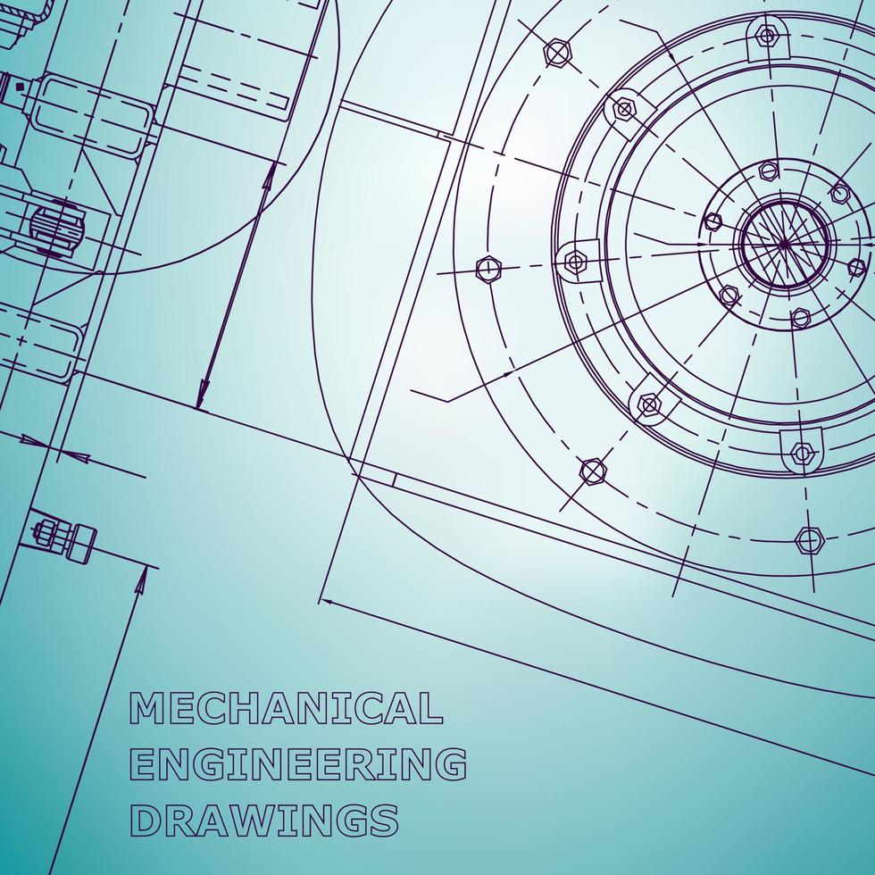 Computer aided design systems. Machine-building industry. Corporate Identity vector